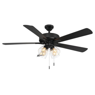 Craftmade Pro Plus 101 Clear Bowl Light Kit 52'' Ceiling Fan with